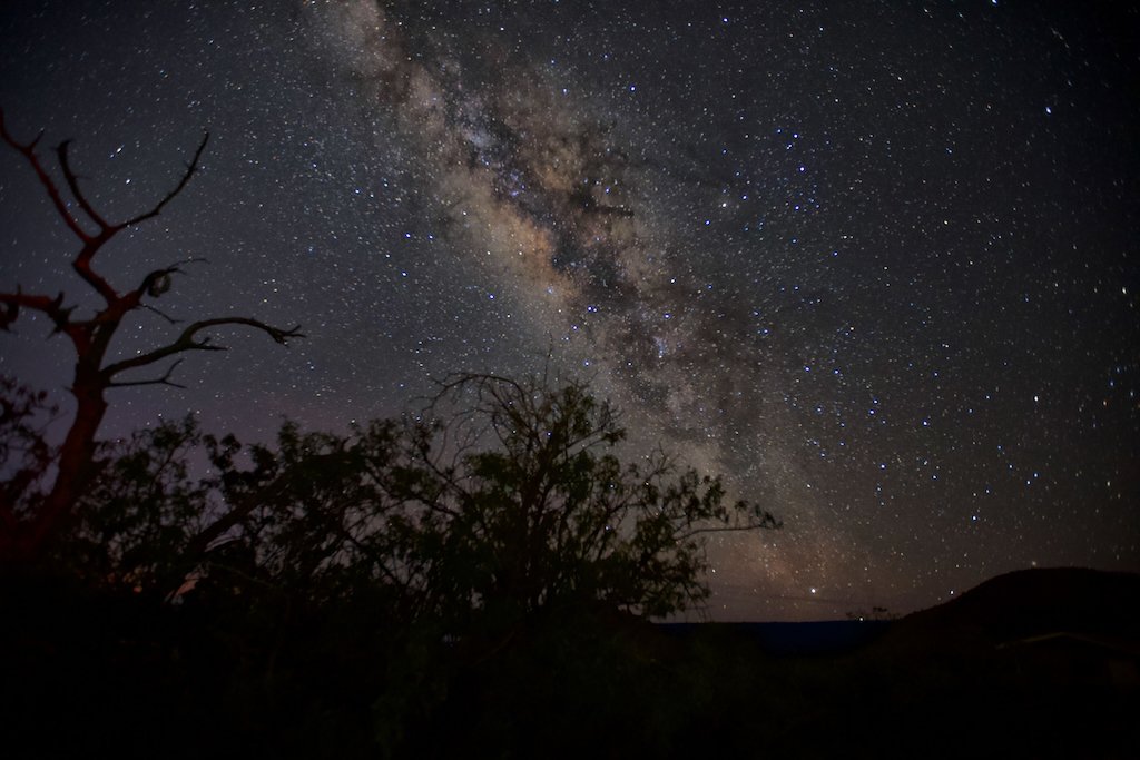 The Milky Way core over Mauna Kea, Hawaii